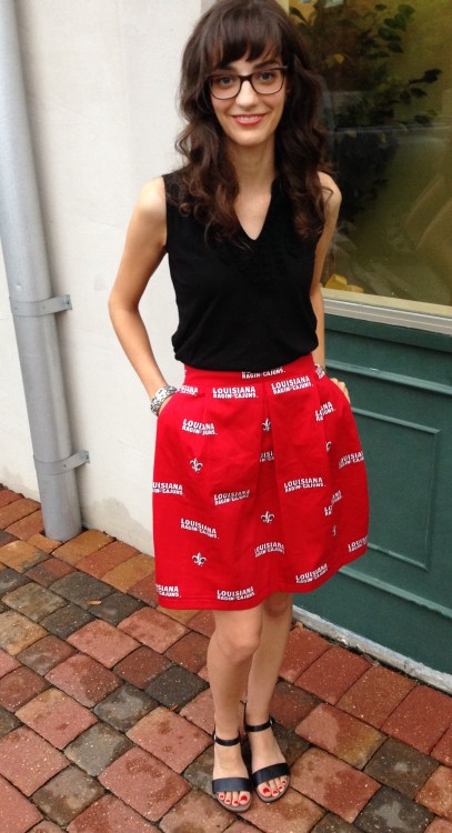 ULL Collegiate Skirt, www.erinsnotions.com