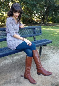 riding boots with tights for fall