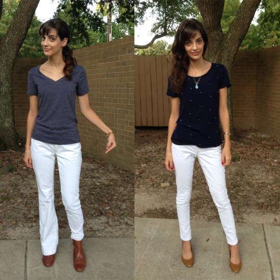 how to make your bootcut jeans into skinny jeans