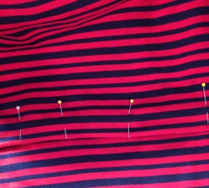 sweater dress refashion with drop waist