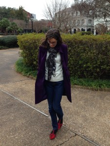 purple and red for winter palette