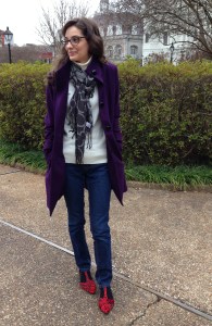 purple and red color mixing for winter