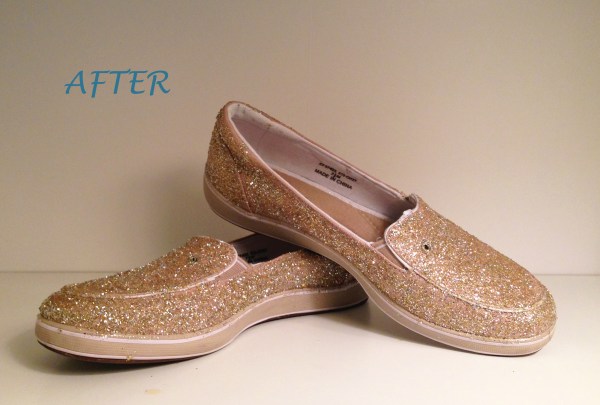 DIY: sparkle shoes