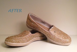 DIY: sparkle shoes