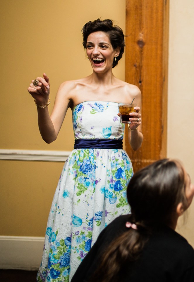 Custom Floral Bridesmaid Dress