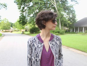 pattern mixing jacket and shirt