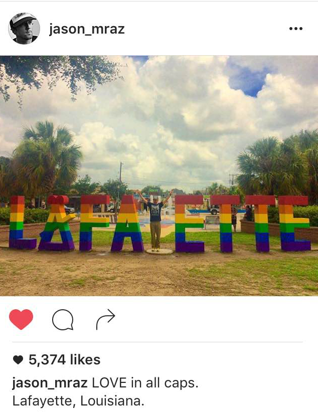 Jason Mraz in Lafayette, LA June 2016