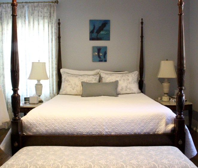 Drapery Panels and custom bedding for master bedroom